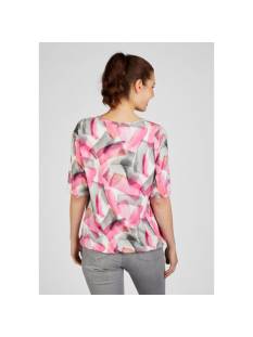 RABE  t shirts donker roze -  model 52-213351 - Dameskleding t shirts roze