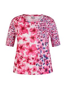 RABE  t shirts donker roze -  model 52-222352 - Dameskleding t shirts roze