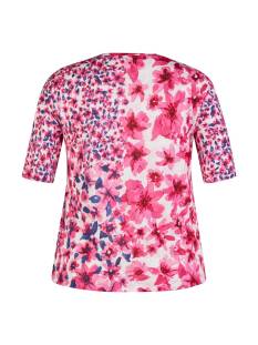 RABE  t shirts donker roze -  model 52-222352 - Dameskleding t shirts roze