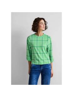 STREET ONE  t shirts licht groen/multi -  model a320894 - Dameskleding t shirts groen