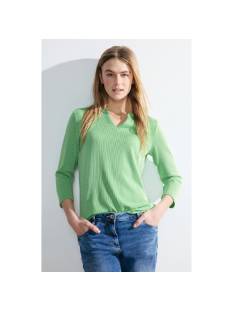 CECIL  t shirts groen/color -  model b320879 - Dameskleding t shirts groen
