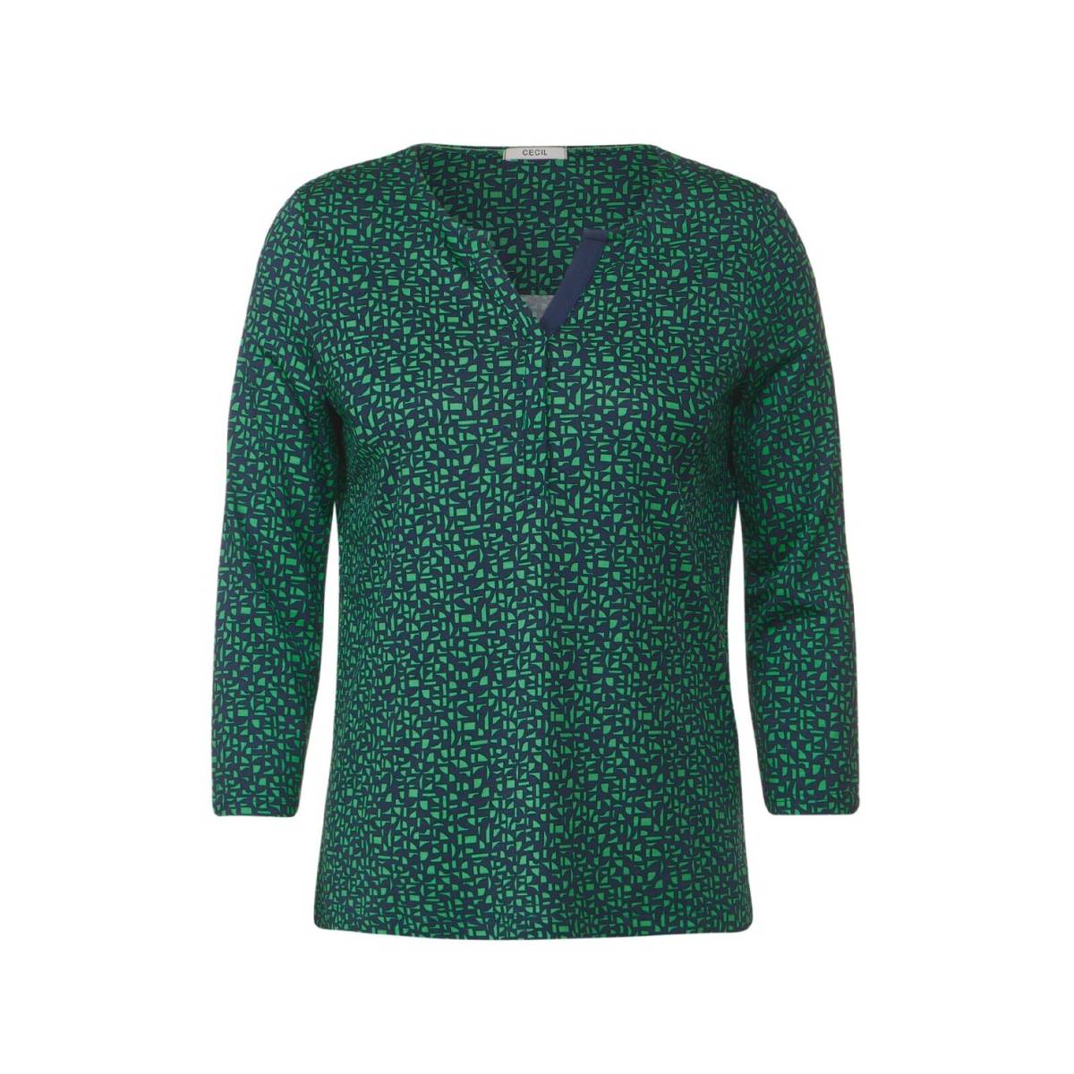 CECIL  t shirts groen/color -  model b320875 - Dameskleding t shirts groen