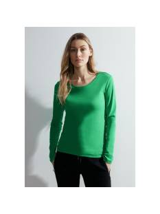 CECIL  t shirts groen -  model b319820 - Dameskleding t shirts groen
