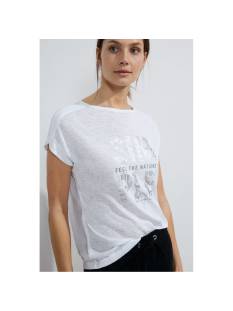 CECIL  t shirts wit/multi -  model b320936 - Dameskleding t shirts wit