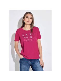 CECIL  t shirts fuxia/multi -  model b321139 - Dameskleding t shirts fuxia