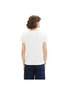 TOM TAILOR  t shirts ecru/multi -  model 1041289 - Dameskleding t shirts ecru