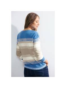 CECIL  tricot pull's en gilets blauw/multi -  model b302679 - Dameskleding tricot pull's en gilets blauw
