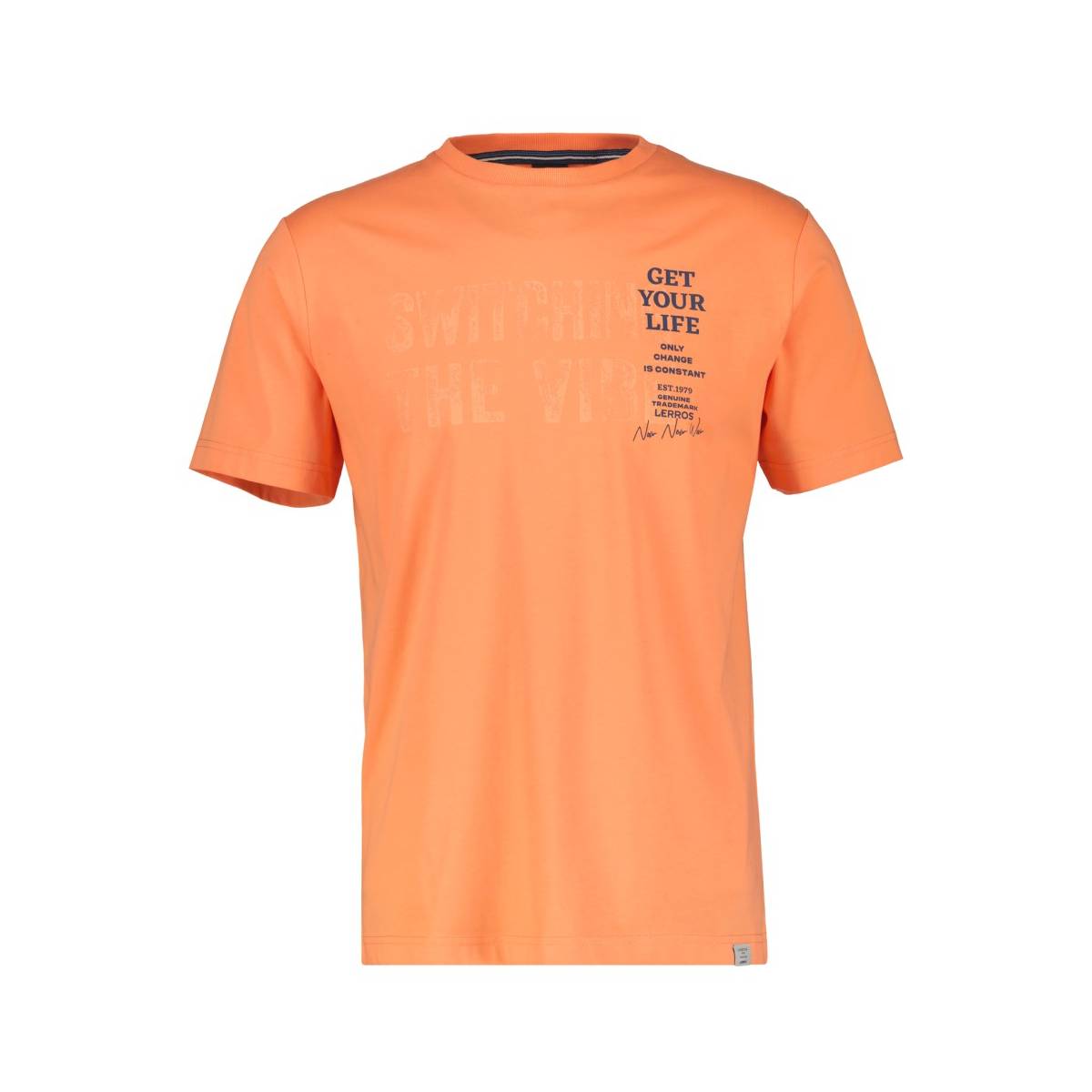 LERROS  t shirts oranje -  model 2423005 - Herenkleding t shirts oranje