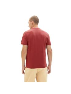 TOM TAILOR  t shirts donker rood -  model 1037803 - Herenkleding t shirts rood