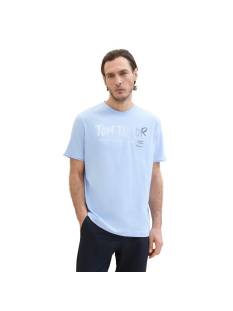 TOM TAILOR  t shirts licht blauw -  model 1041798 - Herenkleding t shirts blauw