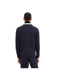 TOM TAILOR  sweaters donker blauw -  model 1037049 - Herenkleding sweaters blauw