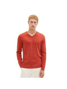 TOM TAILOR  tricot pull's en gilets roest/color -  model 1027665 - Herenkleding tricot pull's en gilets bruin