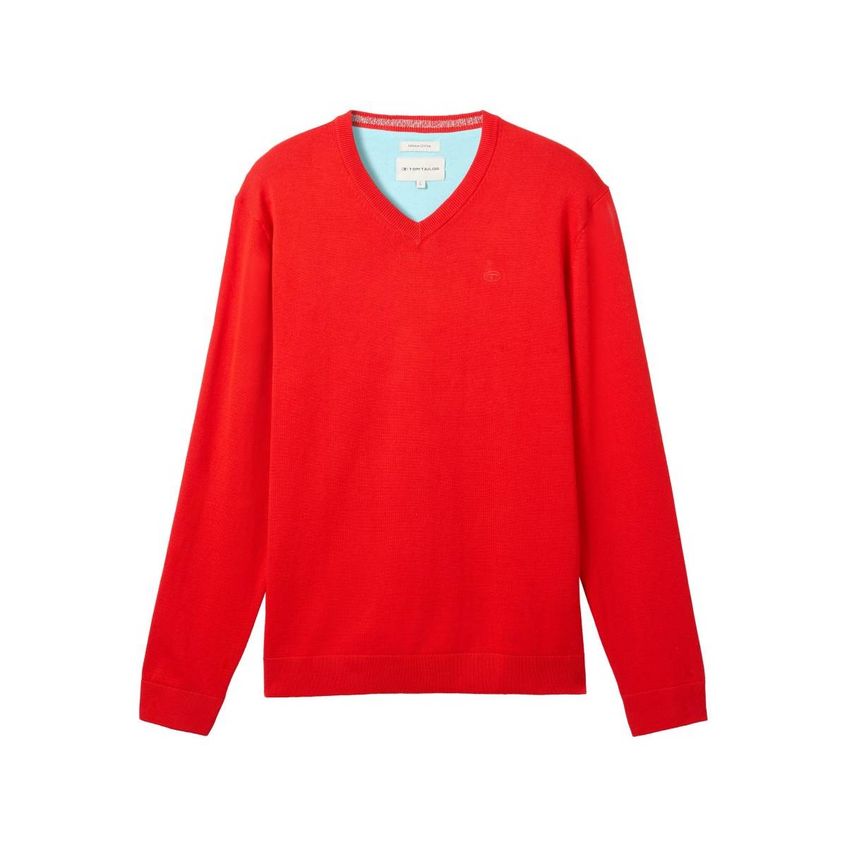 TOM TAILOR  tricot pull's en gilets rood -  model 1039811 - Herenkleding tricot pull's en gilets rood